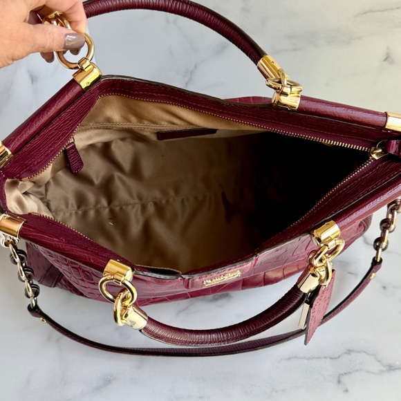 Coach Limited Edition Pinnacle Caroline Ostrich and Alligator Embossed Satchel - Picture 6 of 8